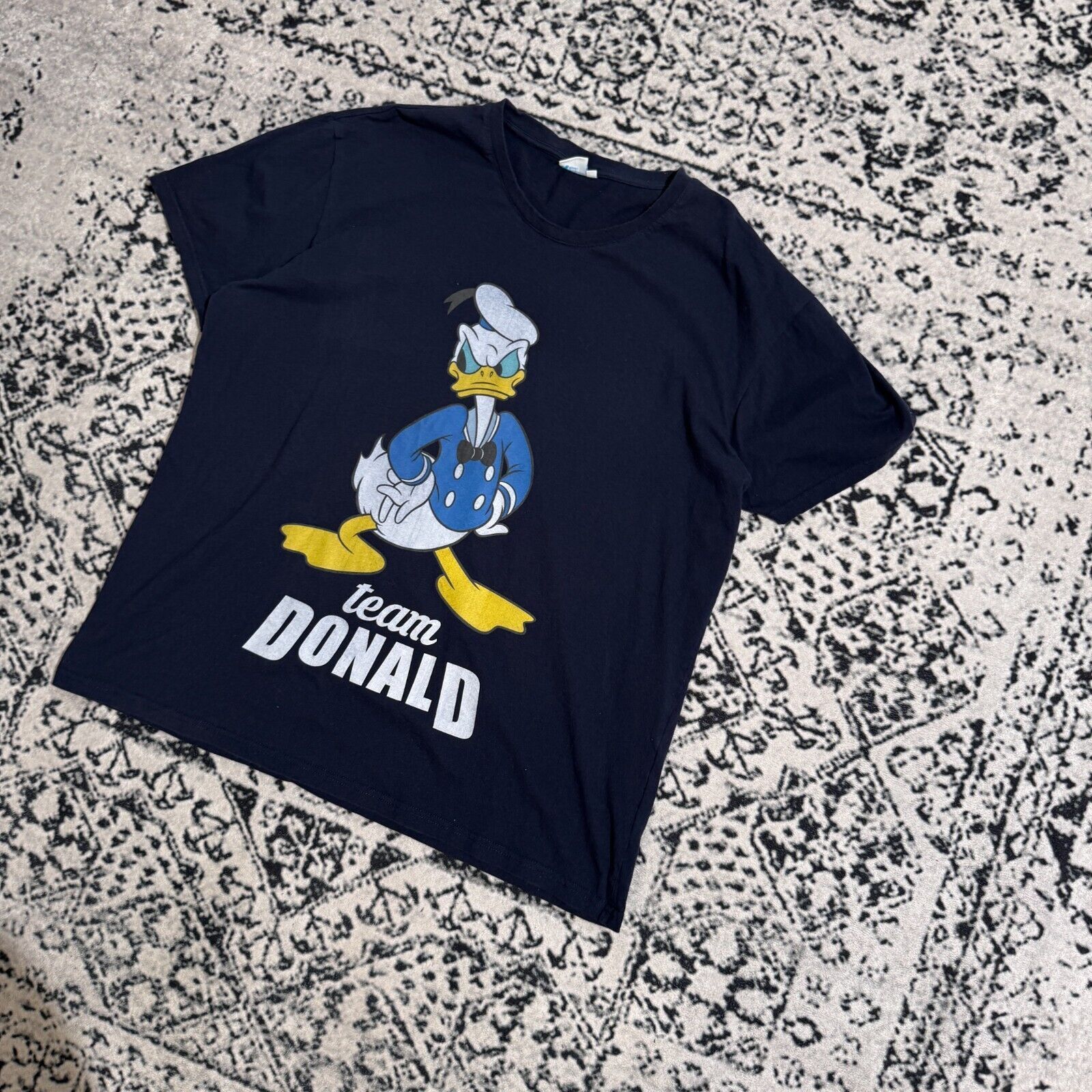 Vintage Vintage Unisex Navy Blue Cotton T-Shirt Size XL Donald Duck Size US XL / EU 56 / 4 - 2 Thumbnail