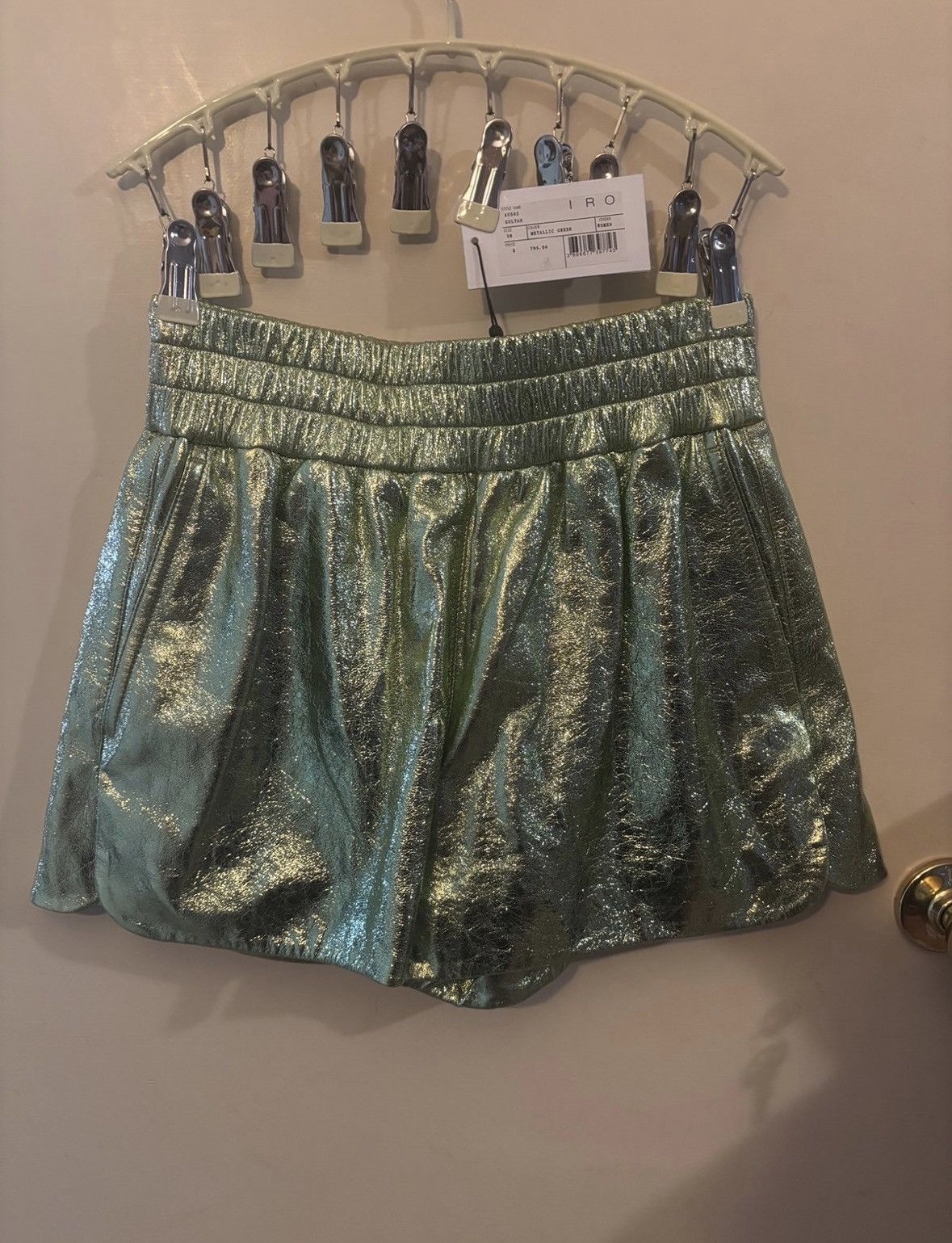 Iro NWT Leather Shorts Size 28" / US 6 / IT 42 - 4 Thumbnail