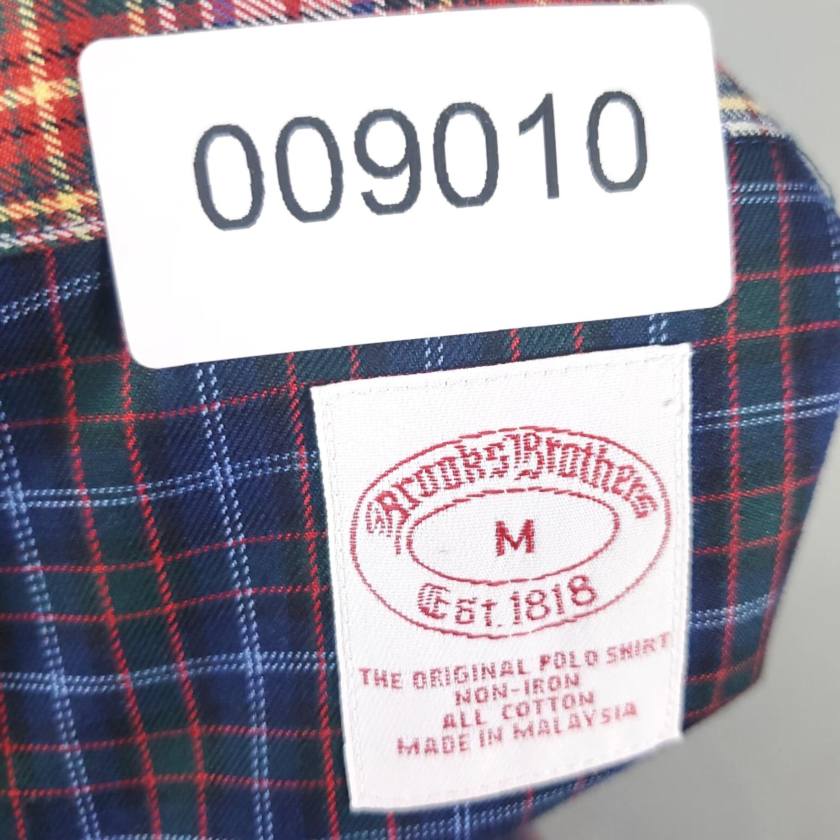 Brooks Brothers Brooks Brothers Shirt Men’s Medium Blue Plaid Non-Iron Button-Up with Pockets All Seasons Regular Fit Size US M / EU 48-50 / 2 - 8 Thumbnail