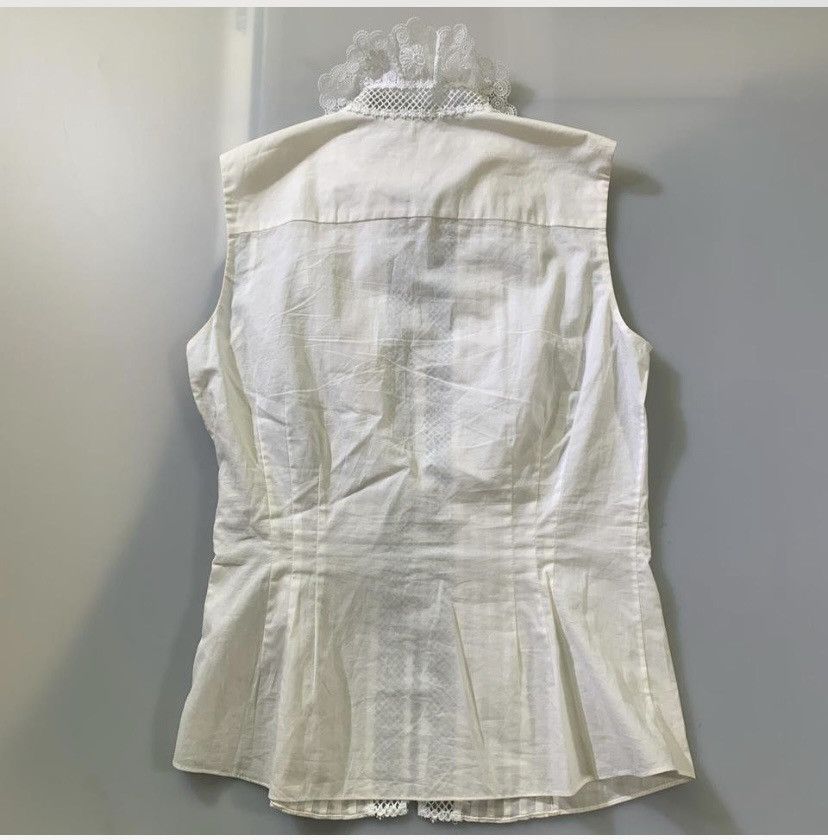Oscar De La Renta Oscar de la Renta 🇺🇸 white hand embroidered lace blouse 6 LN Size M / US 6-8 / IT 42-44 - 9 Thumbnail