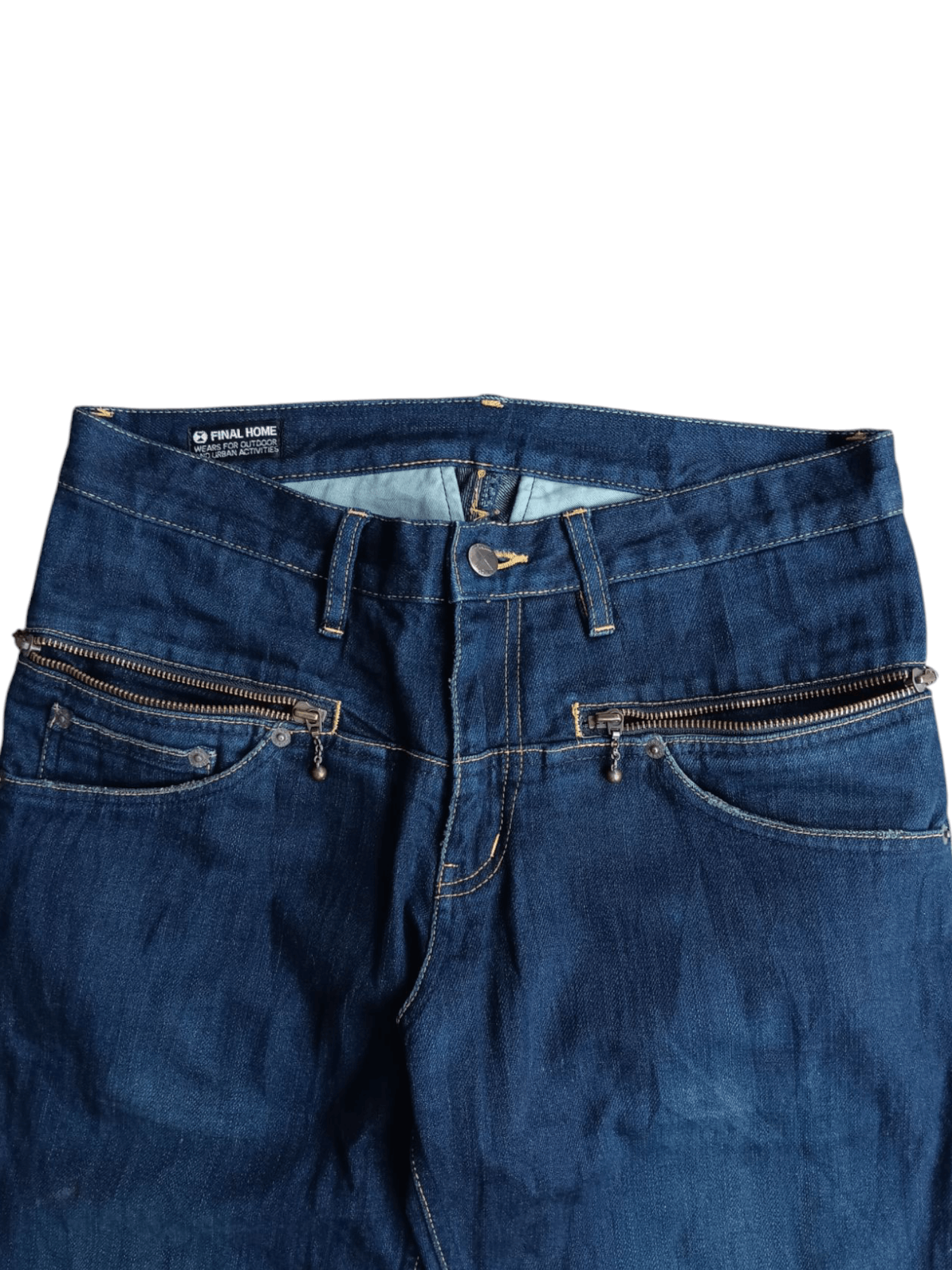 Final Home final home double pocket zipper denim pants Size US 32 / EU 48 - 4 Thumbnail