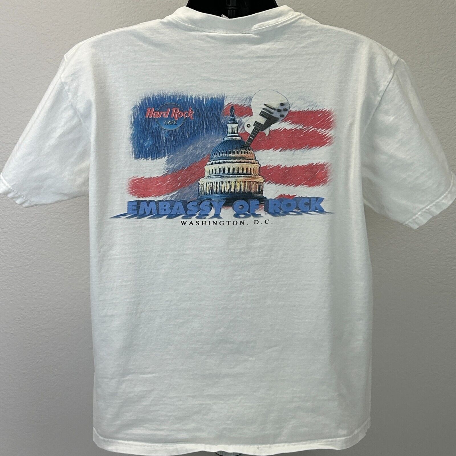 Hard Rock Cafe Vintage 90s Hard Rock Cafe Washington DC T Shirt L Large Size US L / EU 52-54 / 3 - 3 Thumbnail