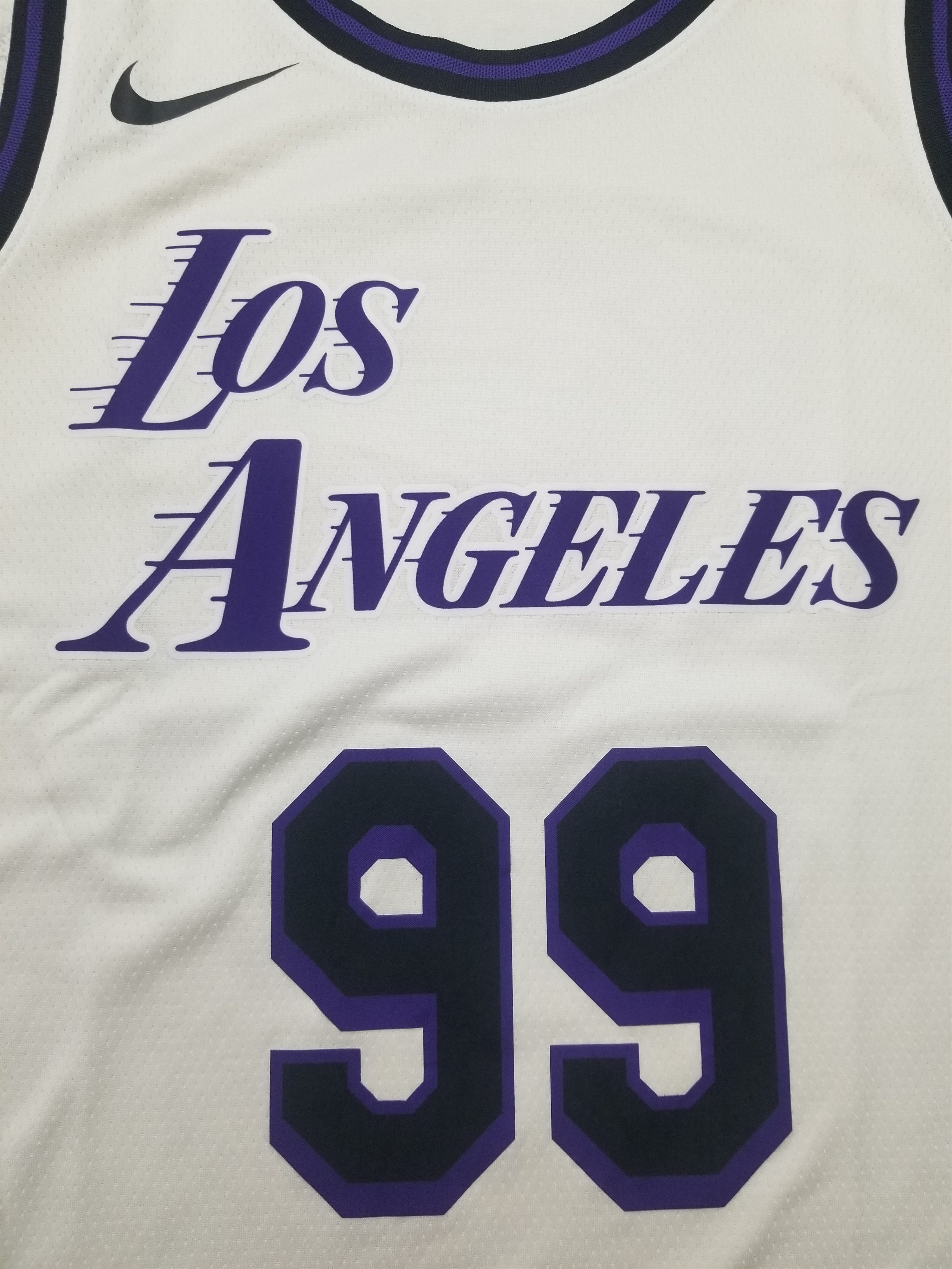 Nike Nike Los Angeles Lakers #99 Cairno NBA City Edition Jersey Size US XL / EU 56 / 4 - 13 Thumbnail