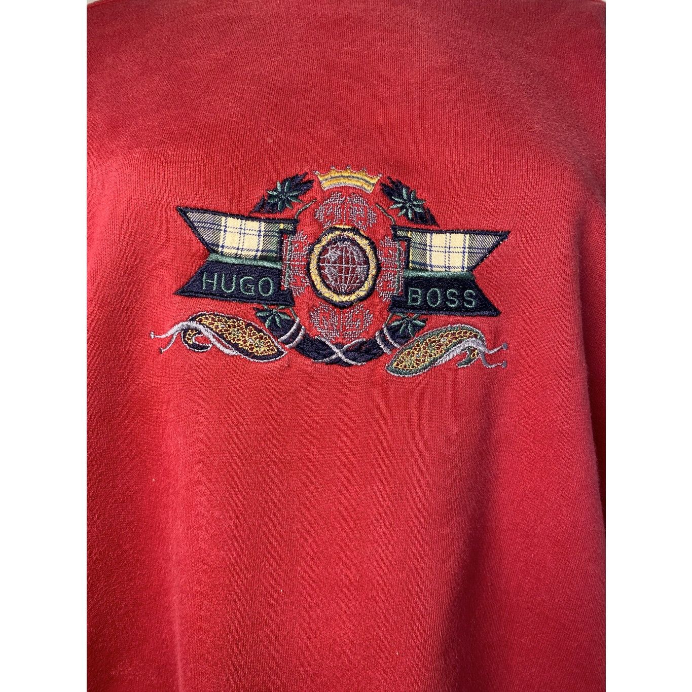 Hugo Boss Vintage Hugo Boss Crest Embroidered Sweatshirt – Size S Size US S / EU 44-46 / 1 - 2 Thumbnail