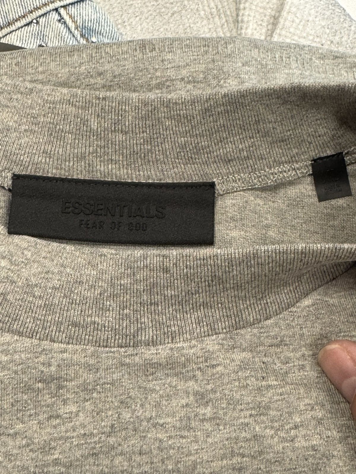 Fear of God Fear of God Essentials Jersey Crewneck Tee Dark Heather Size US XL / EU 56 / 4 - 2 Thumbnail