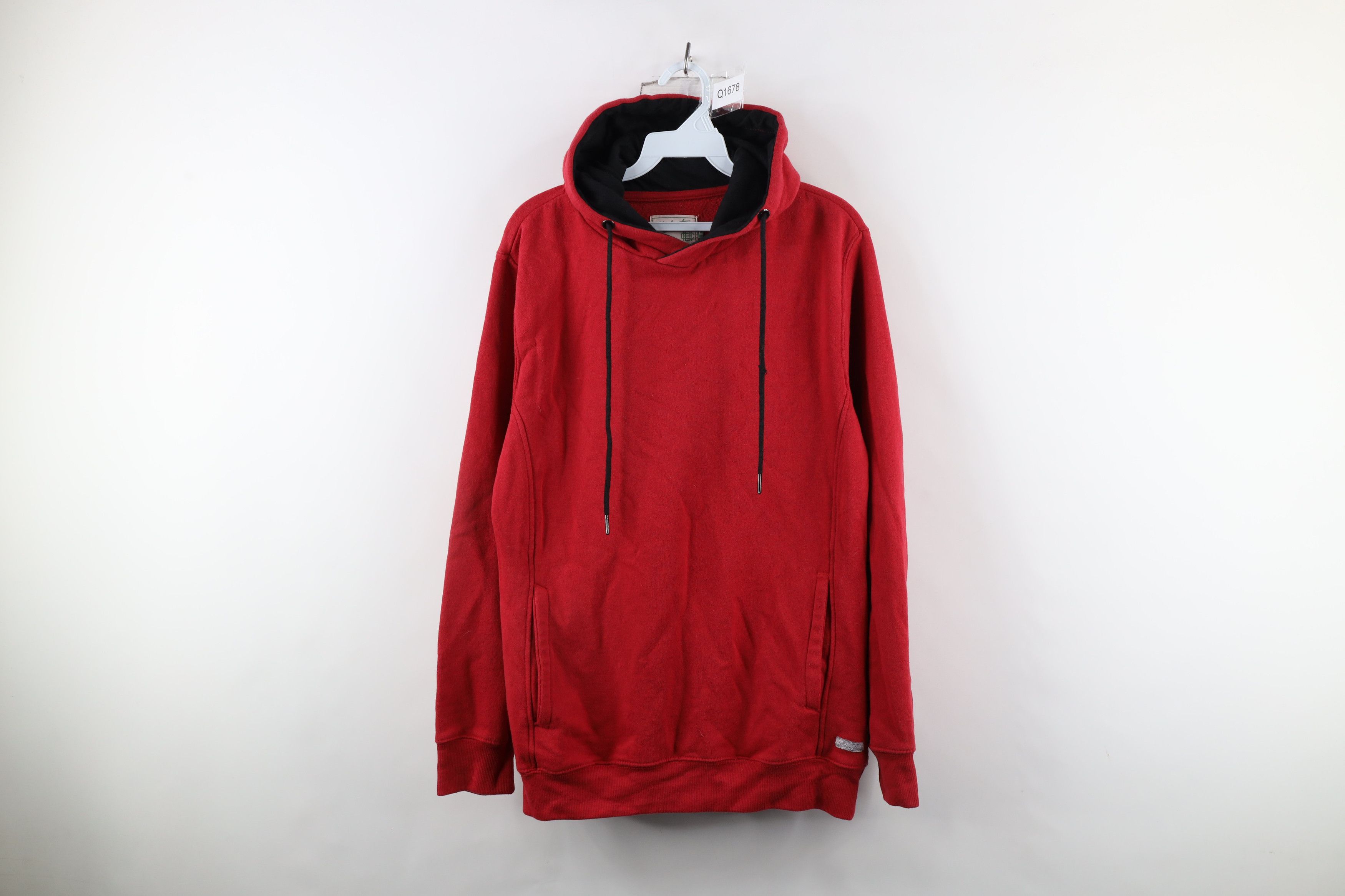 Vintage Vintage Streetwear Organic Cotton Hoodie Sweatshirt Red Size US L / EU 52-54 / 3 - 1 Thumbnail