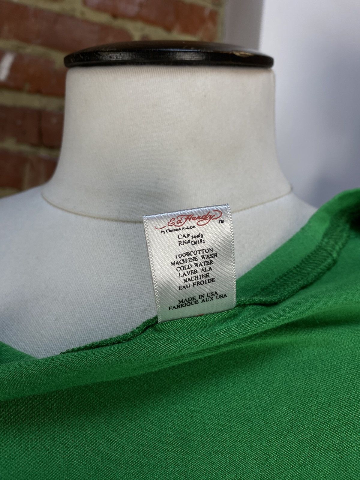Christian Audigier × Ed Hardy Ed Hardy By Christian Audigier Womens Green T-Shirt Size S / US 4 / IT 40 - 18 Thumbnail