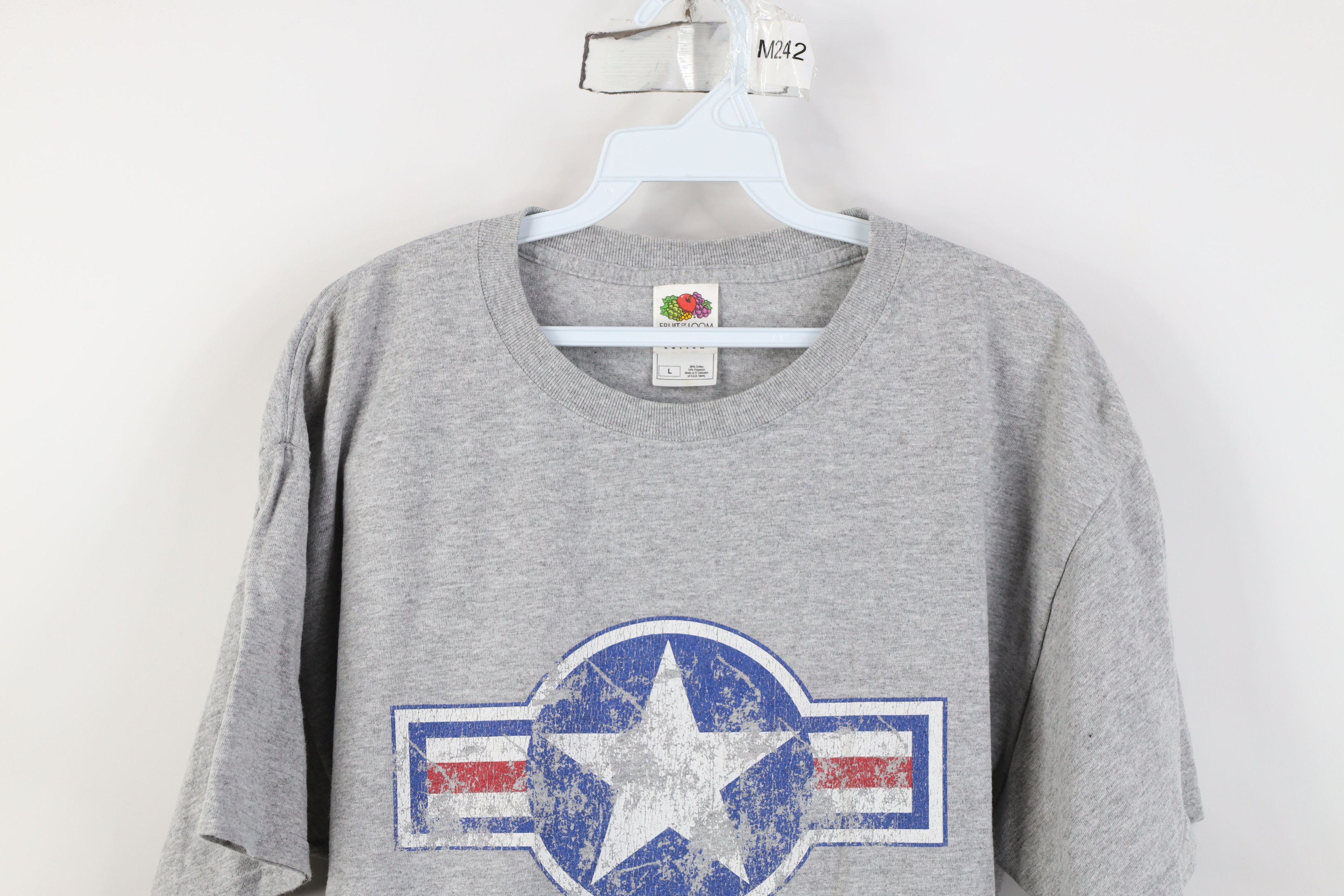 Vintage Vintage 90s Y2K United States Air Force USAF T-Shirt Gray Size US L / EU 52-54 / 3 - 2 Thumbnail