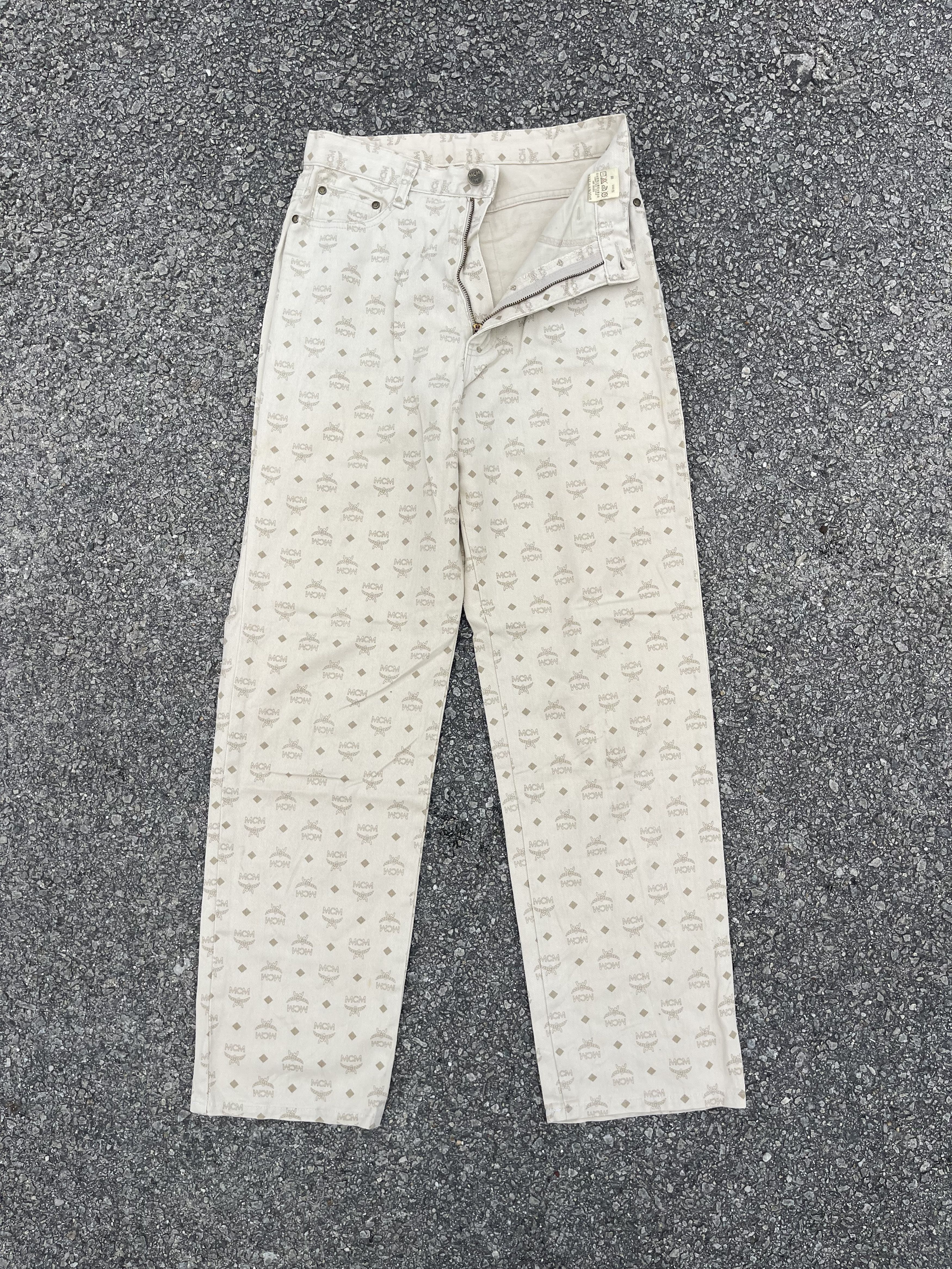 MCM × Vintage Vtg MCM Monogram Beige Colour Size 26 Size 26" / US 2 / IT 38 - 1 Thumbnail