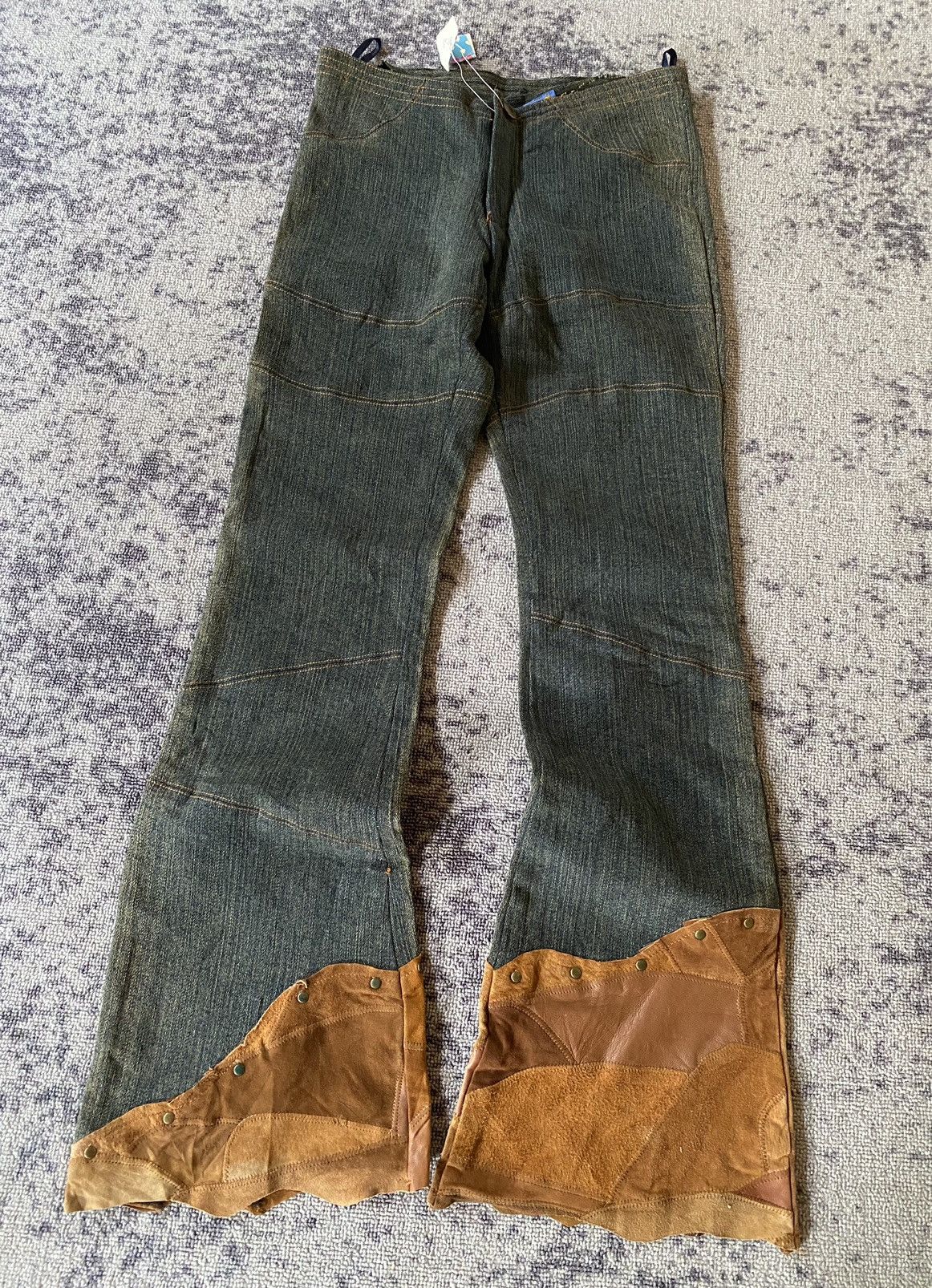 Le Grande Bleu (L.G.B.) Y2k deep ifsixwasnine lgb goa style flare jeans Size US 28 / EU 44 - 5 Thumbnail