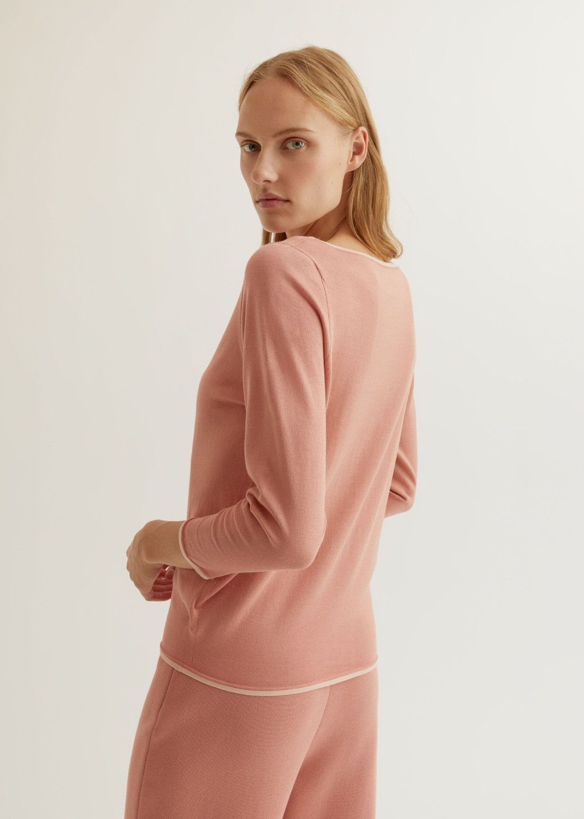 Loro Piana o1srvl11e1224 Neo Ventotene Sweater in Pink Size S / US 4 / IT 40 - 3 Thumbnail