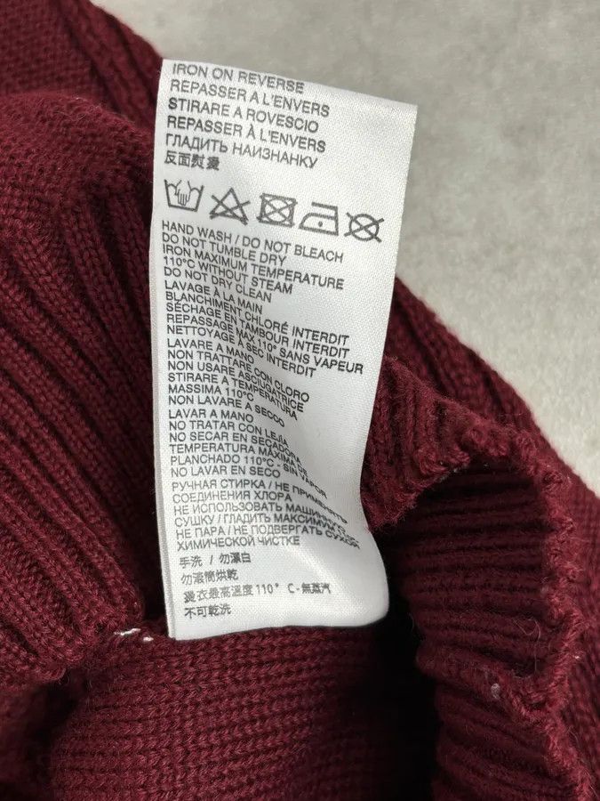 Dirk Bikkembergs 2010s Bikkembergs Burgundy Wool Turtleneck Sweater Size US M / EU 48-50 / 2 - 10 Thumbnail