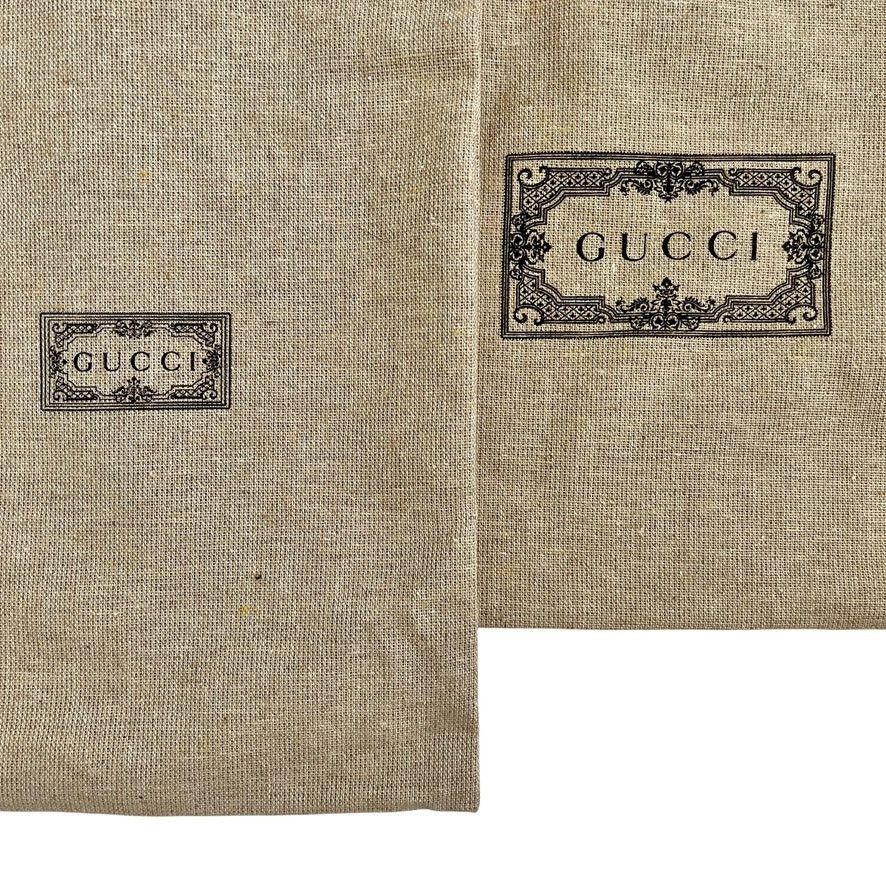 Gucci Gucci Natural-Colored Drawstring Shoe Dust Bags: Set of Two Size ONE SIZE - 7 Thumbnail