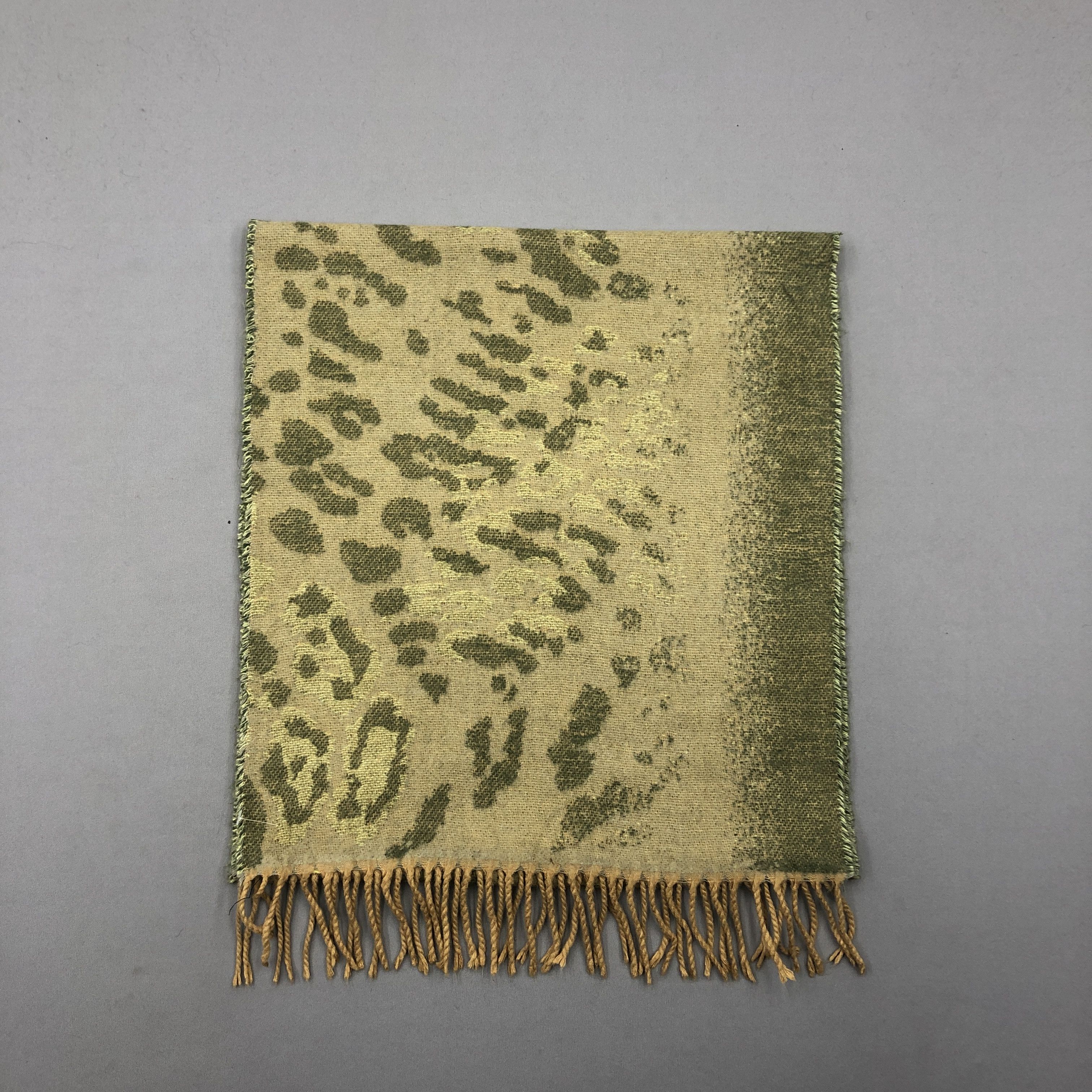 Krizia Uomo Vintage Evex by Krizia Scarf Artwork Leopard Wool Scarves Size ONE SIZE - 4 Thumbnail