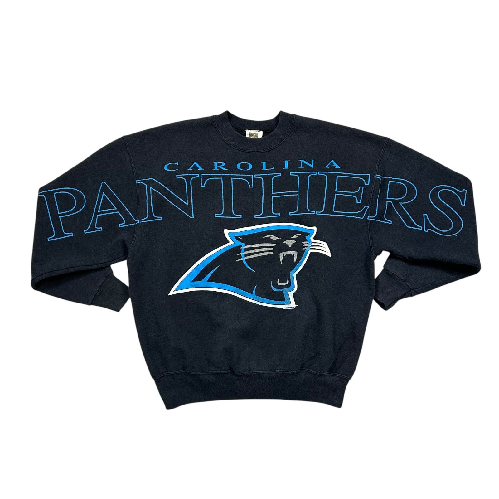 NFL VTG 90s CAROLINA PANTHERS CLIFF ENGLE SWEATSHIRT SPELL OUT Size US L / EU 52-54 / 3 - 1 Thumbnail