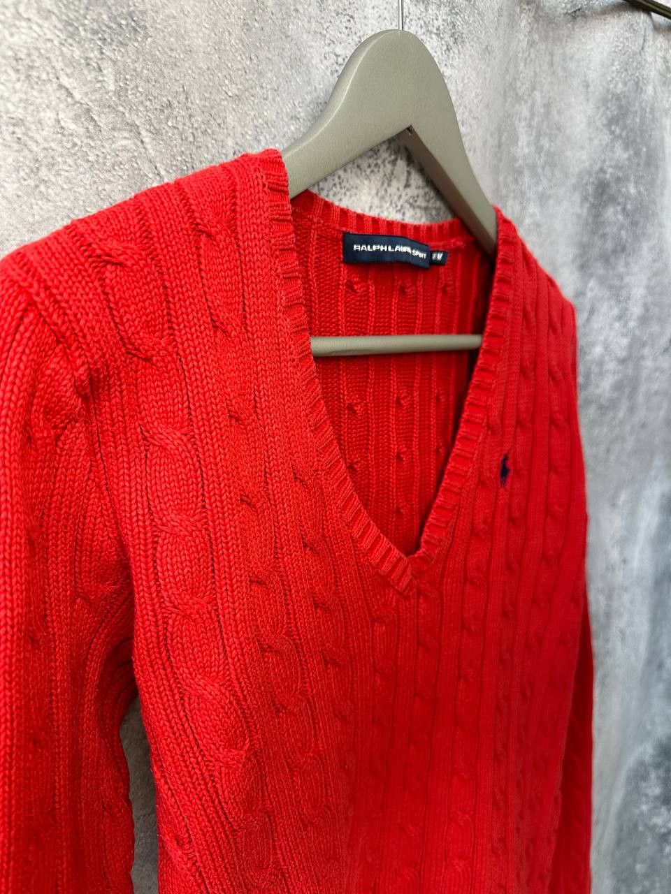 Ralph Lauren Ralph Lauren Sport Vintage Cable Knit V-Neck Sweater Size M / US 6-8 / IT 42-44 - 4 Thumbnail