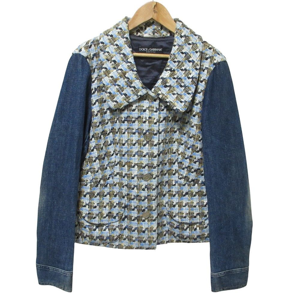 Dolce & Gabbana Dolce & Gabbana Dolce&Gabbana Tweed Denim Jacket Denim Outerwear DUTY FREE for USA Size ONE SIZE - 1 Thumbnail
