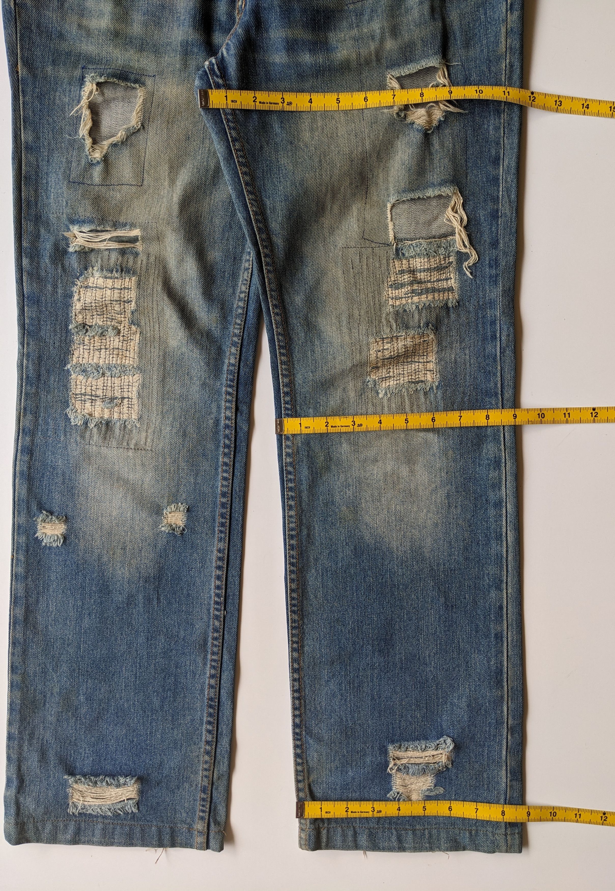GOSTAR DE FUGA × If Six Was Nine × Japanese Brand Heritage Stone ripped faded jeans Size US 35 - 9 Thumbnail