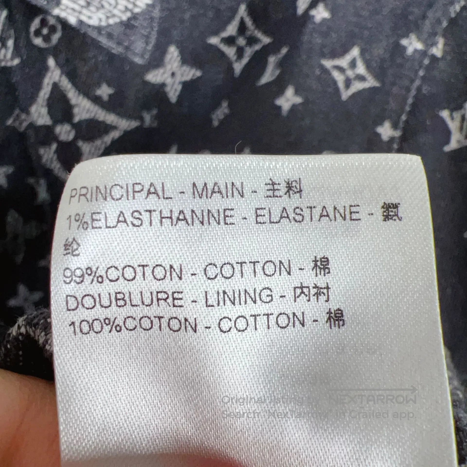 Louis Vuitton luxurious lv denim jacket with unique print. Size US XXL / EU 58 / 5 - 4 Thumbnail