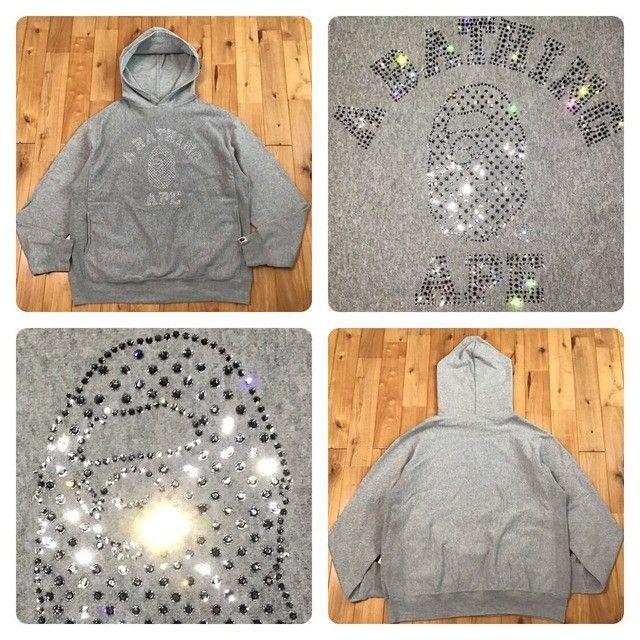 Bape Swarovski Hoodie | Grailed
