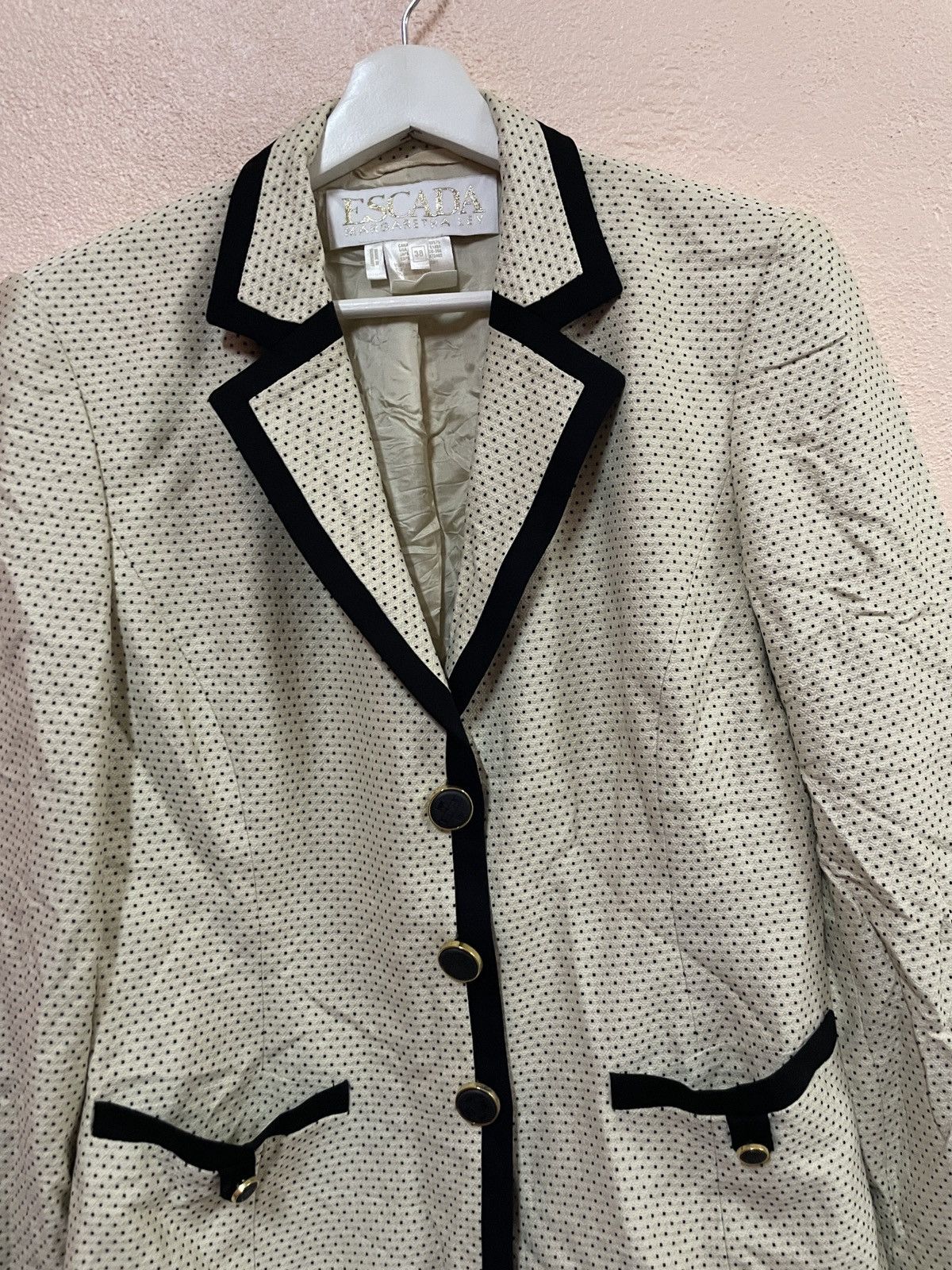 Escada Vintage Escada Margaretha Ley blazer size 38 polka dot Size XS / US 0-2 / IT 36-38 - 6 Thumbnail