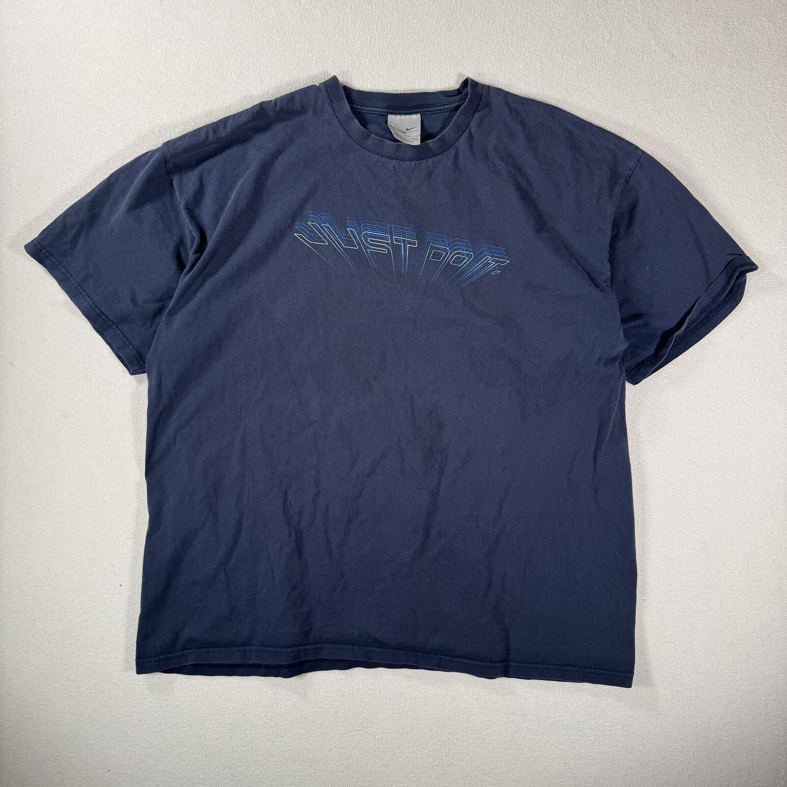 Nike Vintage Y2K Nike Just Do It Nike Spellout Tee Size US XXL / EU 58 / 5 - 1 Thumbnail