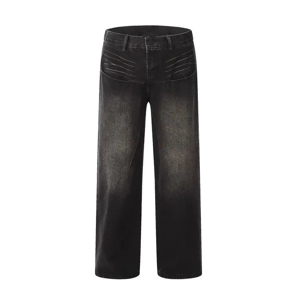 Japanese Brand Retro straight leg wide leg jeans Size US 32 / EU 48 - 5 Thumbnail