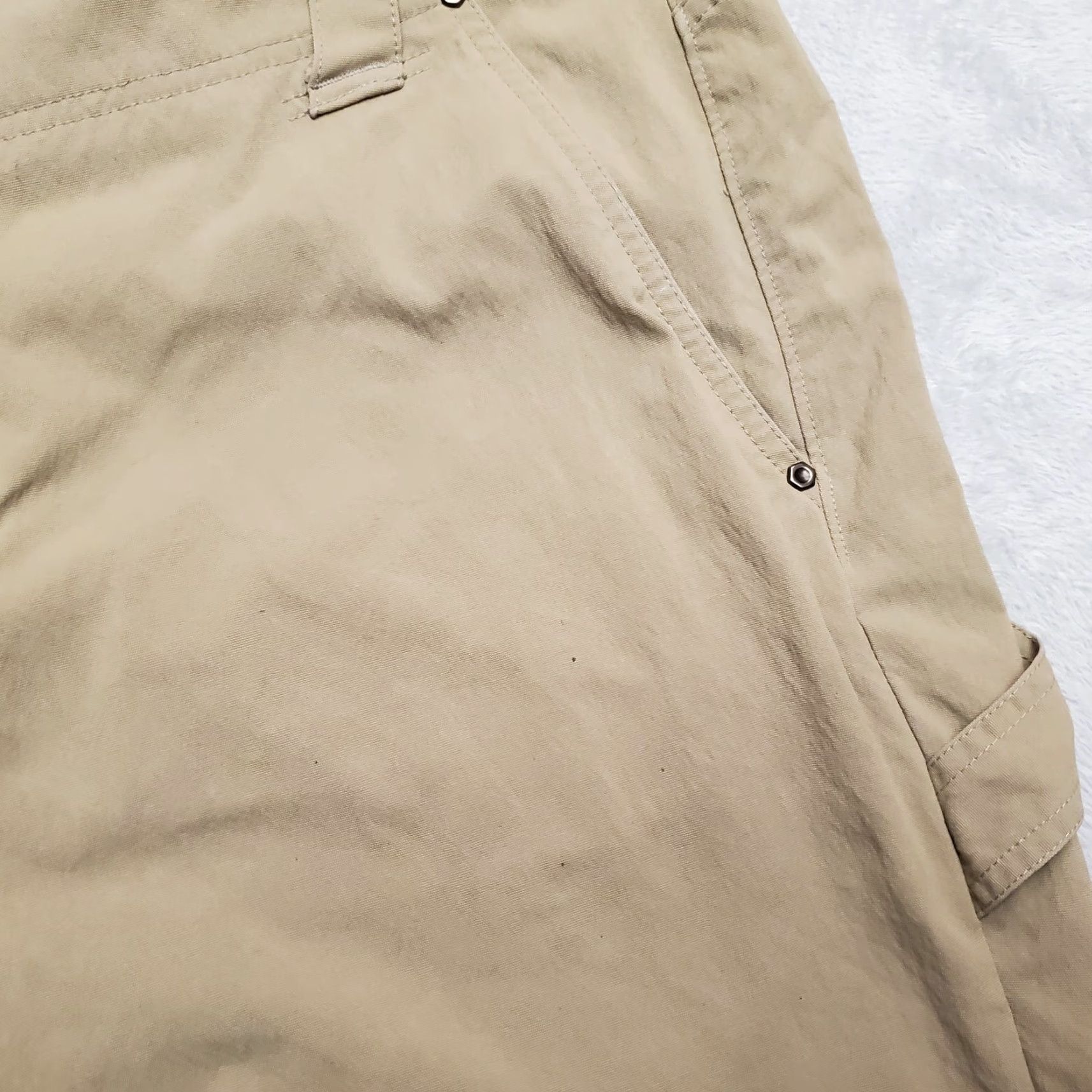 Mountain Hardwear VINTAGE Mountain Hardware Pants Mens 40x30 Tan Canvas Flat Front Performance Stretch Size US 40 / EU 56 - 5 Thumbnail