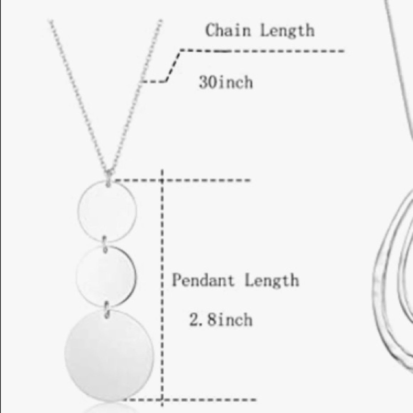 Other 🔴 3 for $15 Silver Pendant Long Statement Necklace Size ONE SIZE - 2 Thumbnail