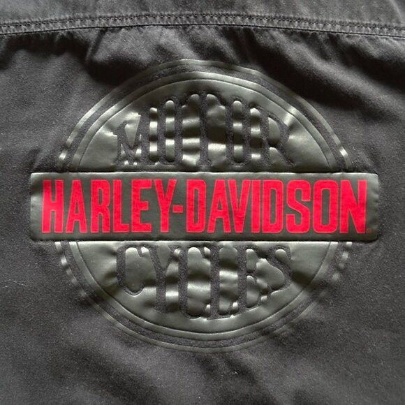 Harley Davidson harley davidson black boxy button up shirt Size US XL / EU 56 / 4 - 4 Thumbnail