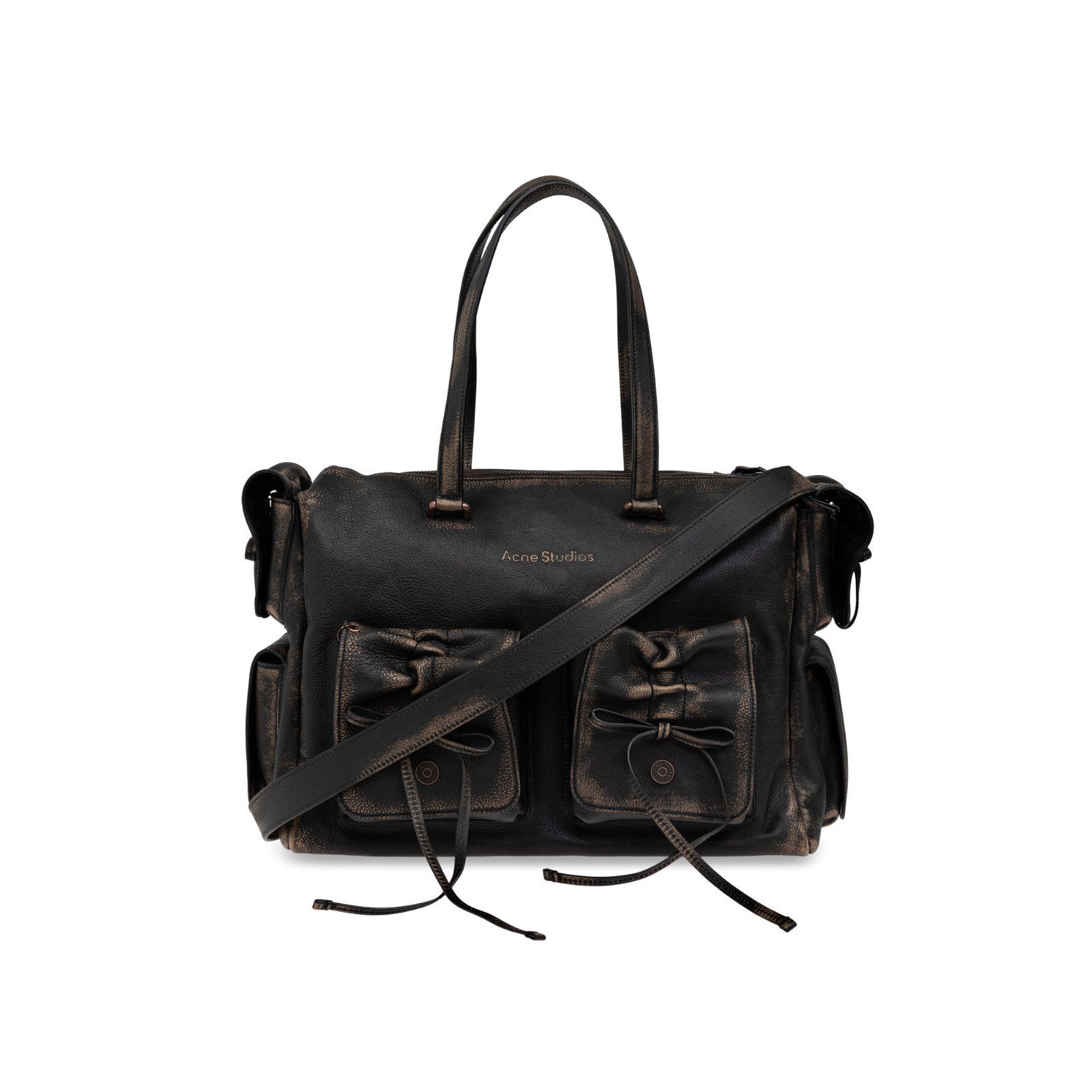 Acne Studios ACNE STUDIOS Washed Brown Leather Shoulder Bag New & Authent Size ONE SIZE - 1 Thumbnail