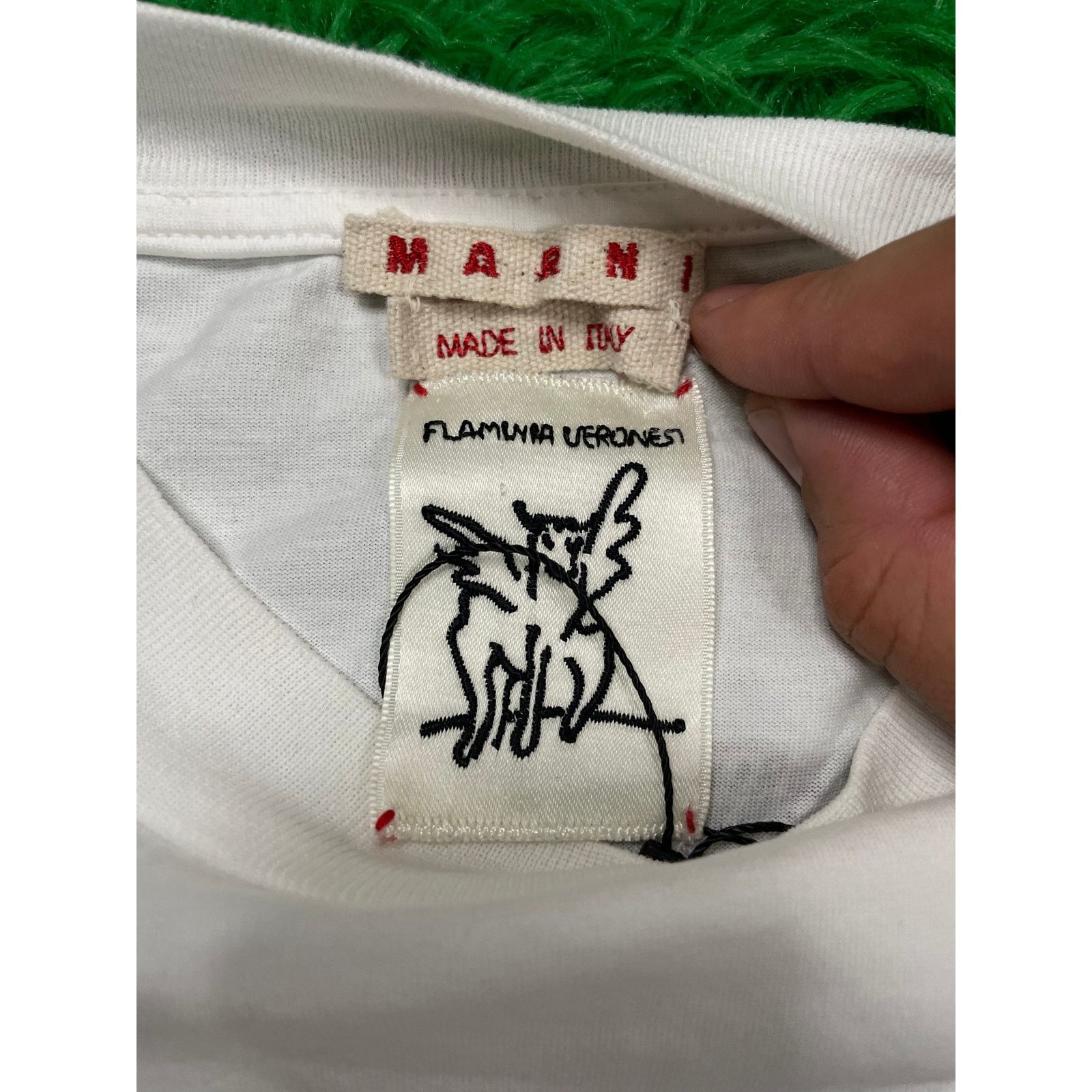Marni Marni Tee White Purple 50 Used Size US M / EU 48-50 / 2 - 3 Thumbnail