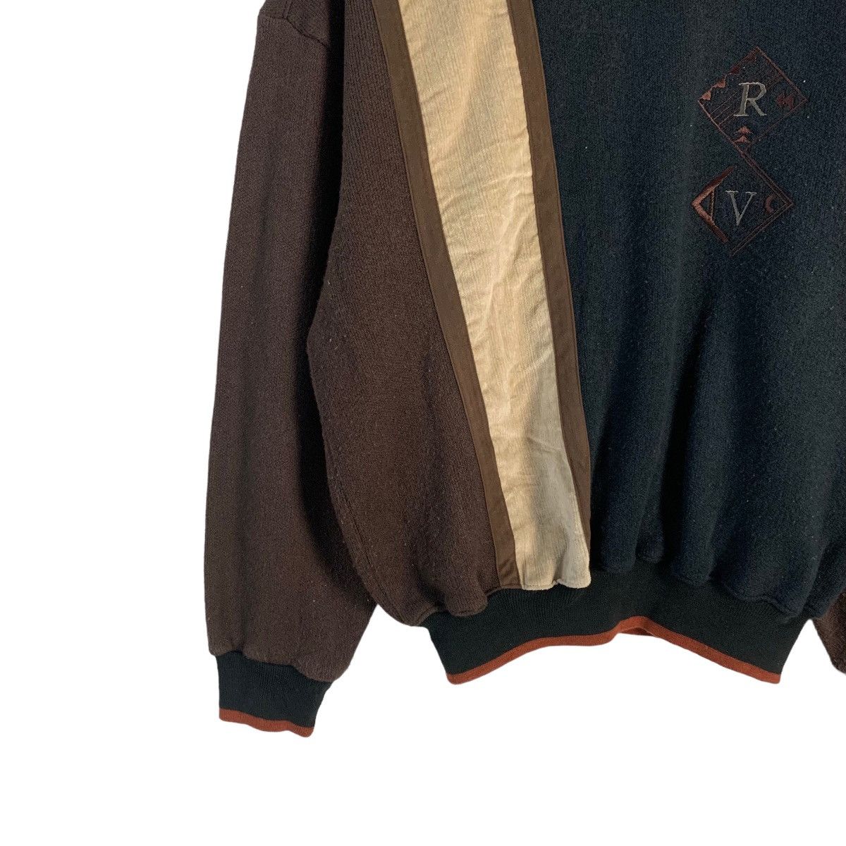 Other Rudolph Valentino Color Block Sweatshirt Size US XL / EU 56 / 4 - 2 Thumbnail