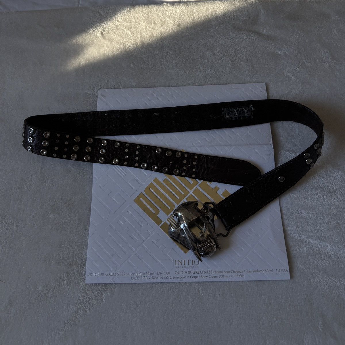 Other I.V.Y Rare Vintage Skull Belt Size 34 - 5 Thumbnail