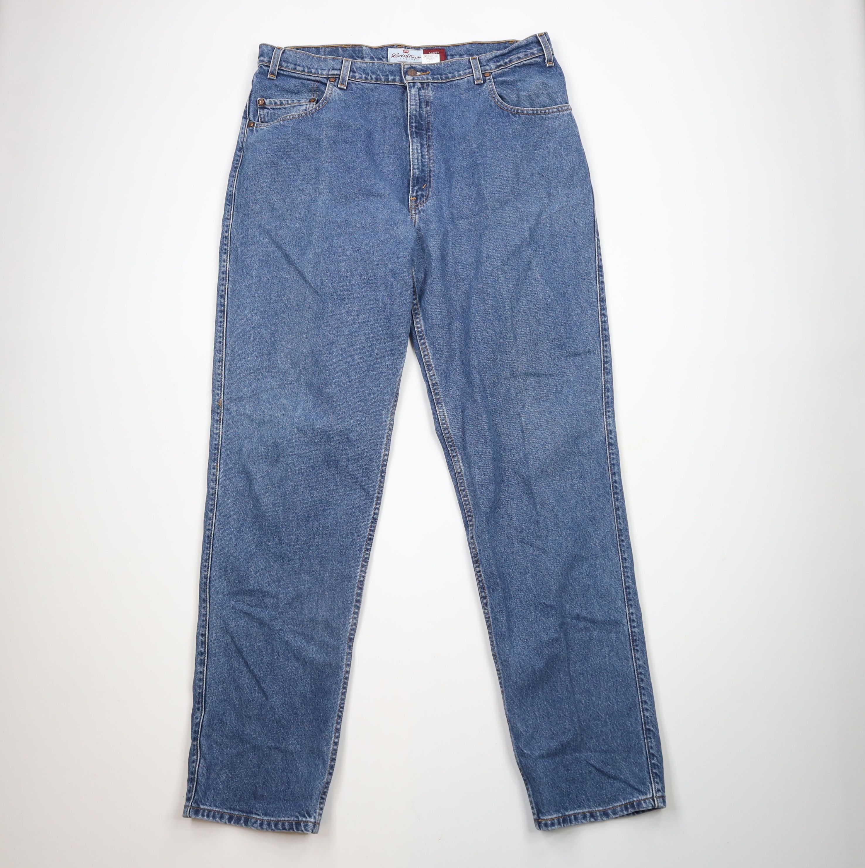 Levi's × Vintage Vintage 90s Levis 545 Loose Fit Denim Jeans Blue Cotton Size US 38 / EU 54 - 1 Thumbnail