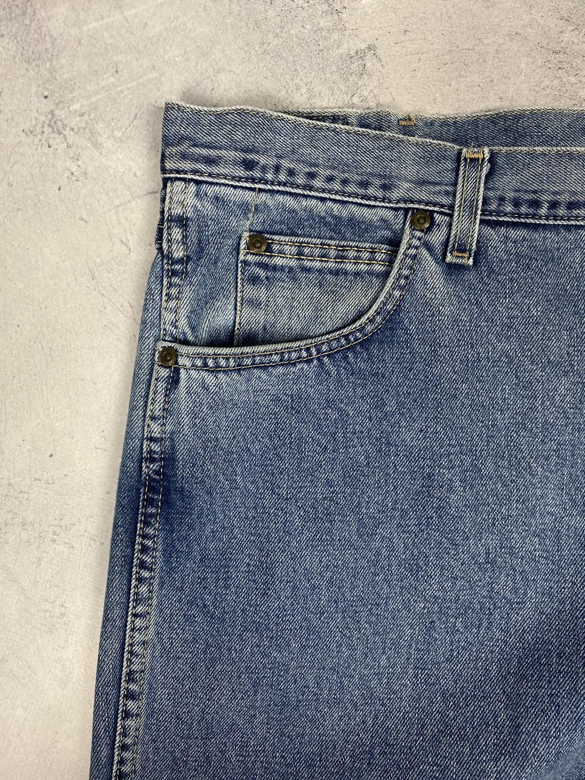 Designer × Wrangler Wrangler Washed Blue Denim Jeans Pants Size US 38 / EU 54 - 10 Thumbnail