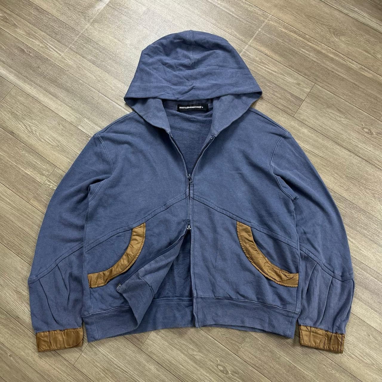 mercibeaucoup Vintage Mercibeaucoup Issey Miyake Zipper Hoodie Japan Boxy Size US L / EU 52-54 / 3 - 2 Thumbnail
