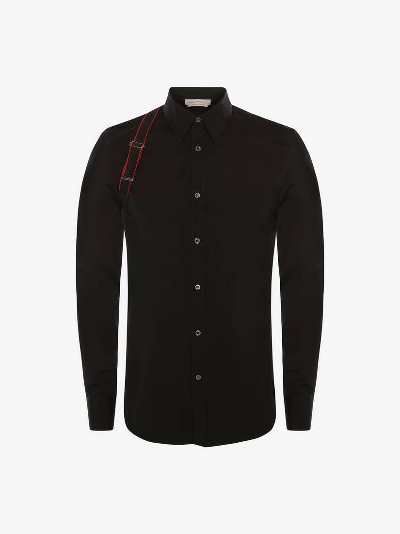 Alexander McQueen o1w1db10725 Alexander McQueen Signature Harness Shirt Black Size US XS / EU 42 / 0 - 1 Thumbnail