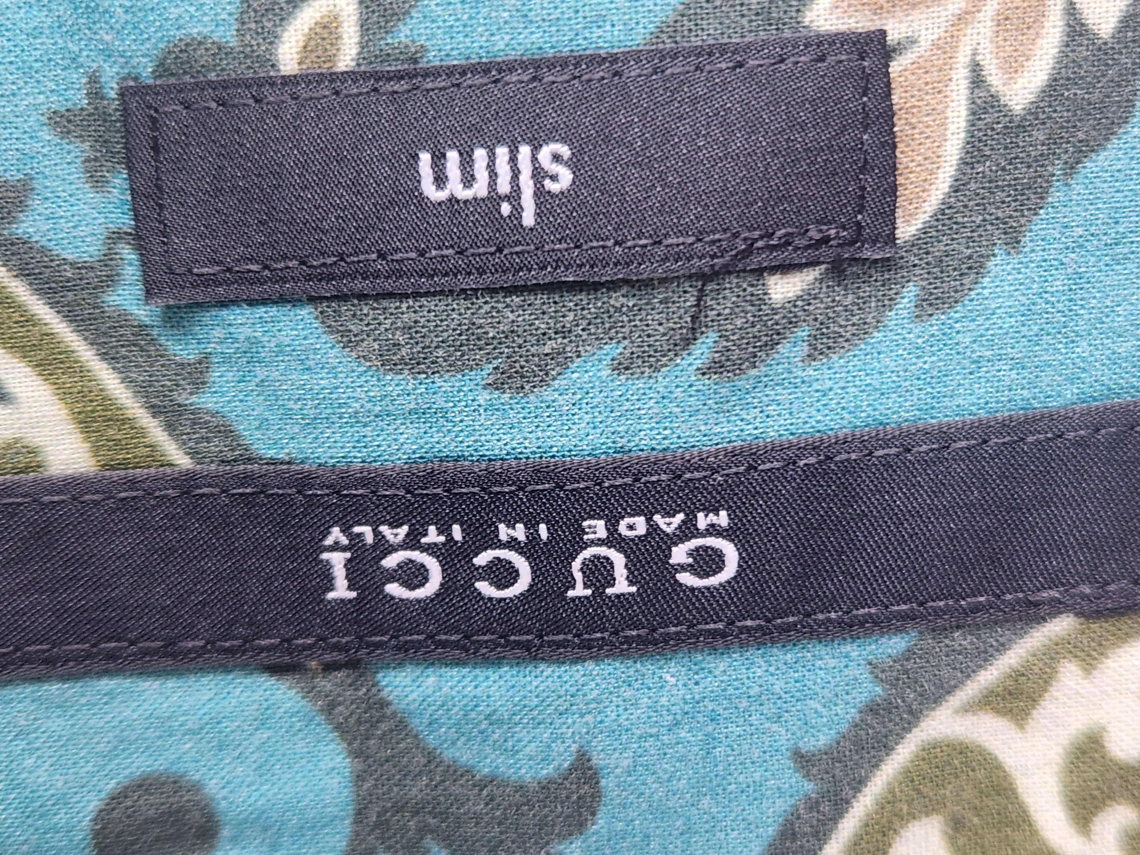 Gucci turquoise teal paisley Size US S / EU 44-46 / 1 - 6 Thumbnail