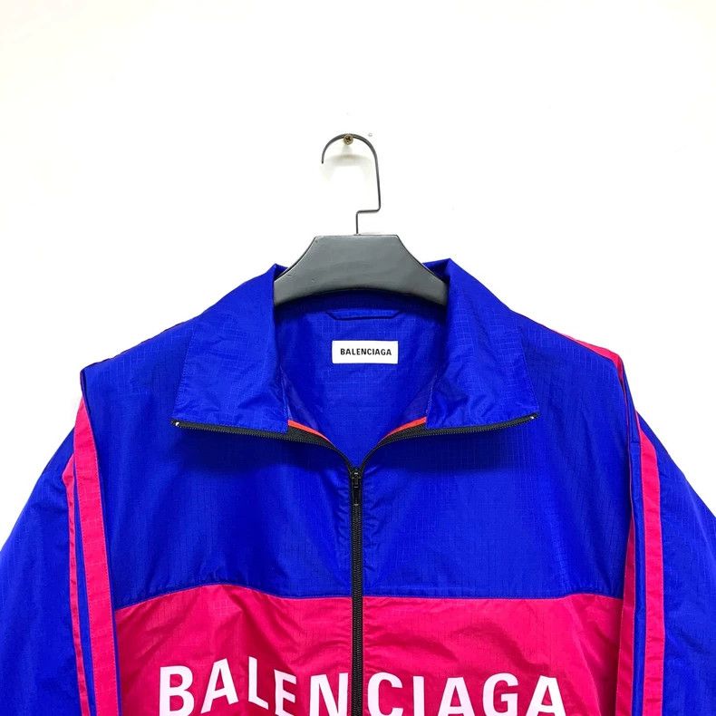 Balenciaga Balenciaga Red and blue patchwork big logo assault jacket 2 Size XS / US 0-2 / IT 36-38 - 5 Thumbnail