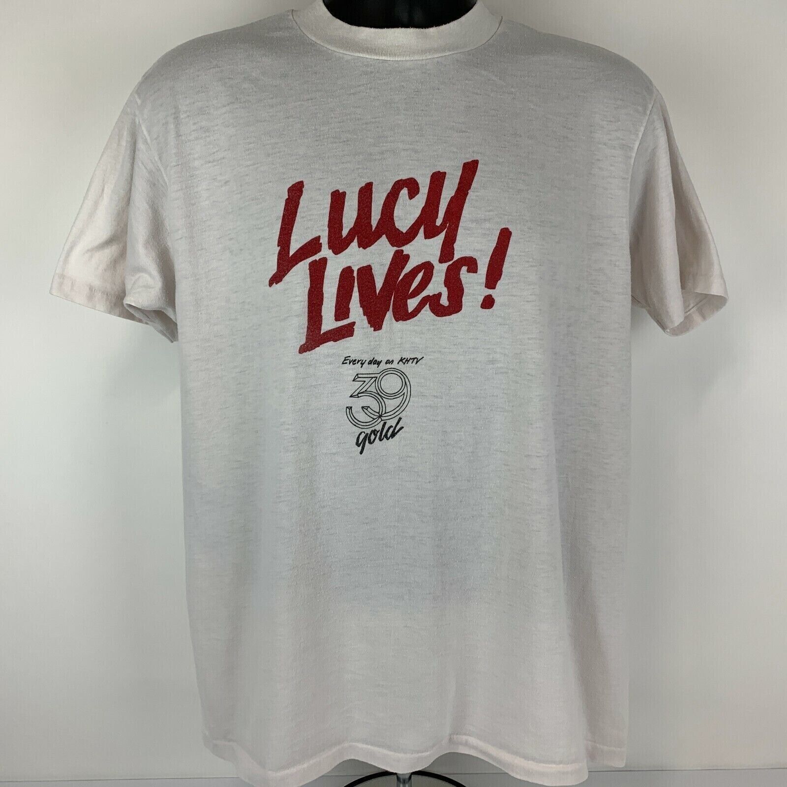 Hanes Vintage 80s I Love Lucy KHTV T Shirt Ricky Ricardo White L Size US L / EU 52-54 / 3 - 2 Thumbnail