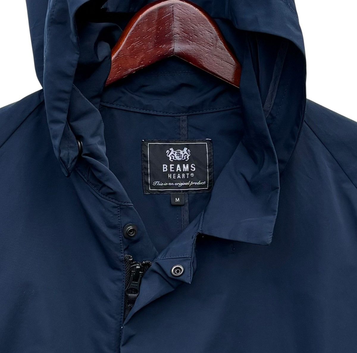 Beams Japan Beam’s Hearts Windbreaker Hoodie Long Jacket Size US M / EU 48-50 / 2 - 3 Thumbnail