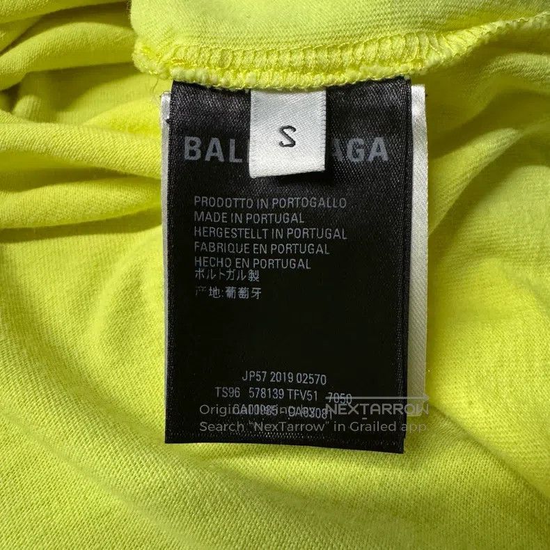 Balenciaga Balenciaga Neon Green Short-Sleeve T-Shirt Size US S / EU 44-46 / 1 - 3 Thumbnail