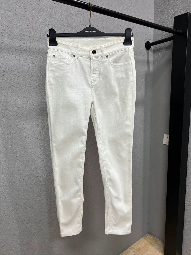 Loro Piana Loro Piana White Tapered Jeans Size US 31 - 1 Thumbnail