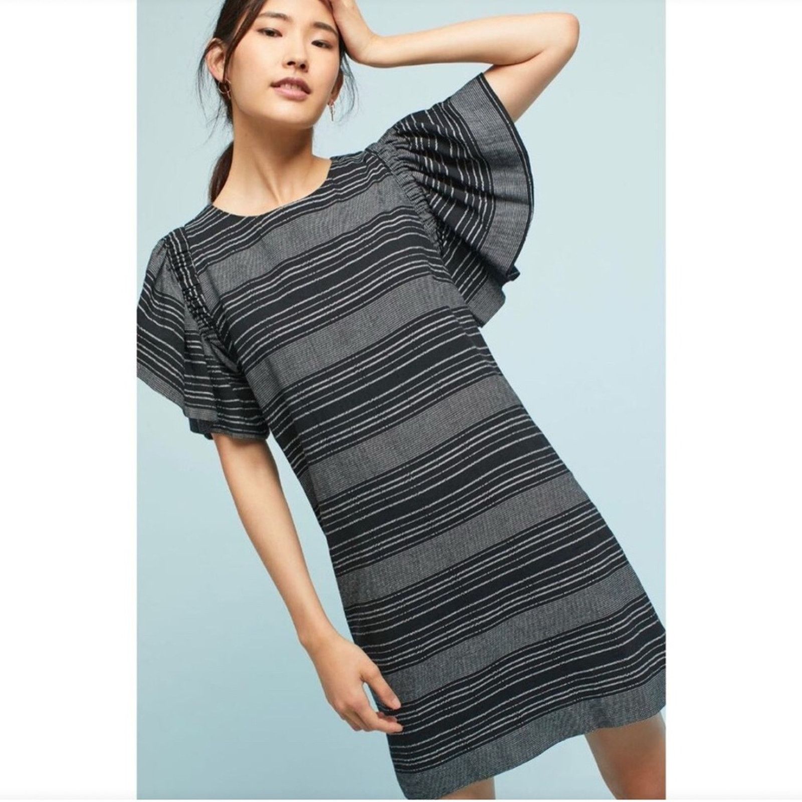 Anthropologie Anthropologie Moon River Denmark Striped Tunic Dress Size S / US 4 / IT 40 - 1 Thumbnail