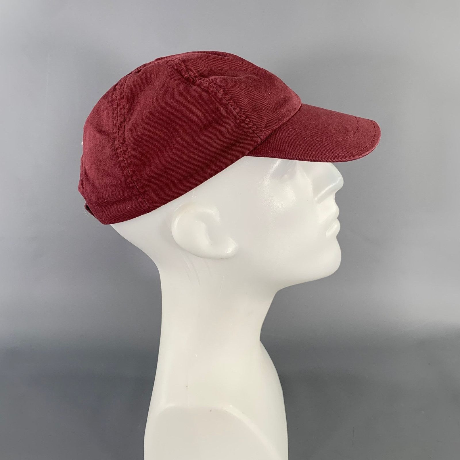 Brunello Cucinelli BRUNELLO CUCINELLI Size M Burgundy Cotton Hats Size ONE SIZE - 1 Thumbnail