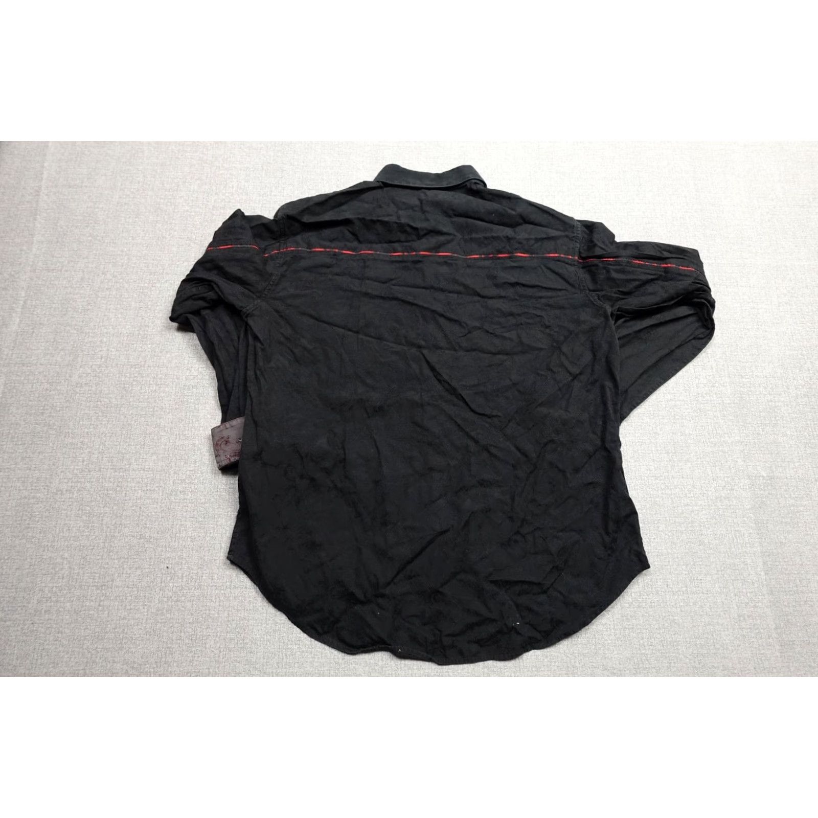 Robert Graham Robert Graham Shirt Mens XL Black Paisley Jacquard Embroidered Cuffs Dressy Button-Up Size US XL / EU 56 / 4 - 5 Thumbnail