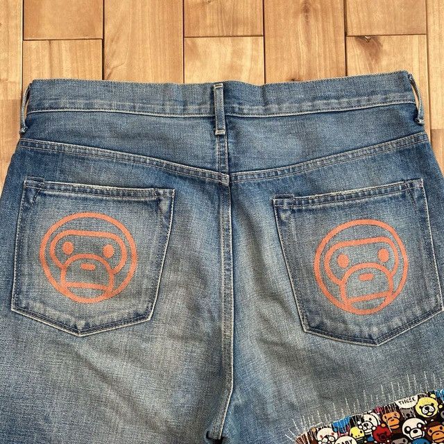 Bape BAPE MILO Animal Safari Damaged Denim Pants APE NIGO ★size M Size US 32 / EU 48 - 5 Thumbnail