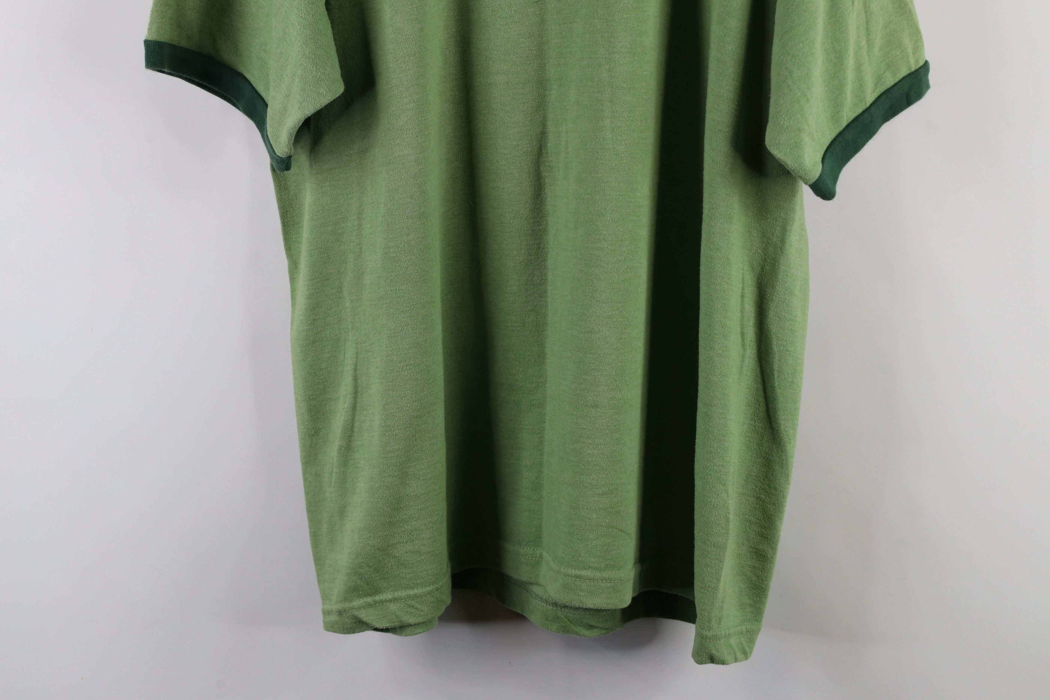 Vintage Vintage Y2K Owl Give A Hoot Don't Pollute Ringer T-Shirt USA Size US XL / EU 56 / 4 - 10 Thumbnail