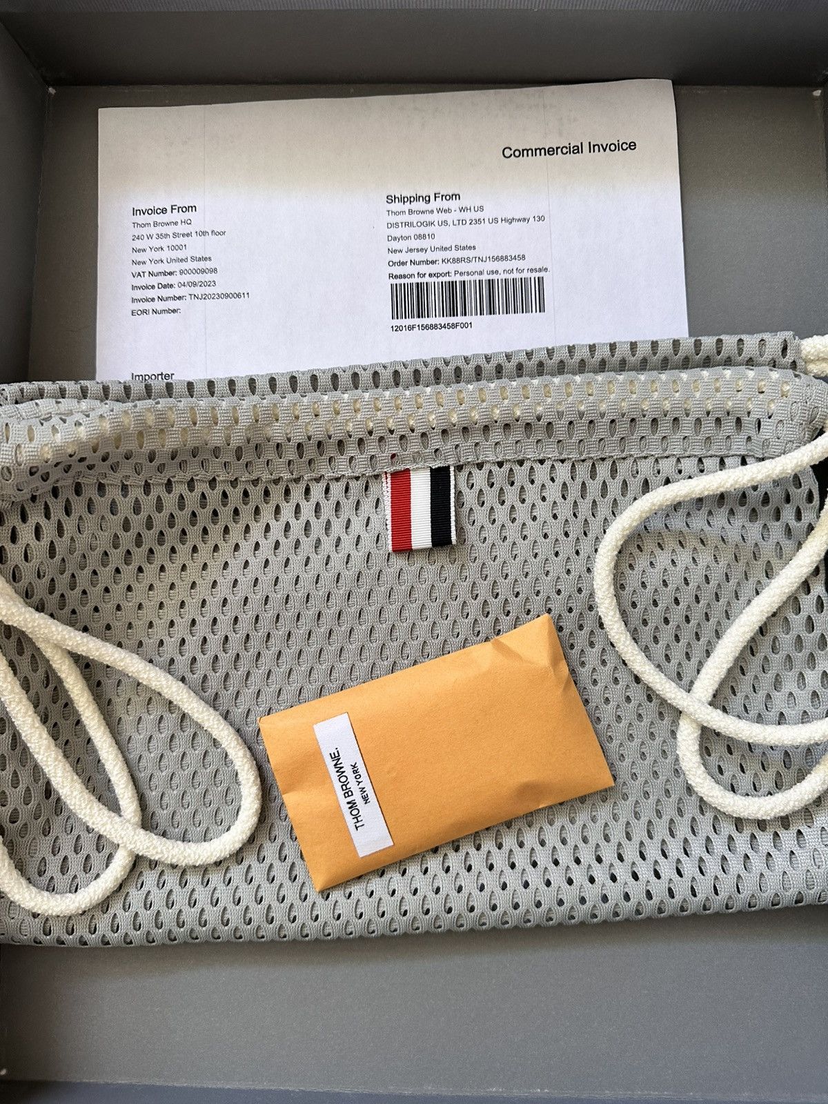 Thom Browne New Thom Browne Grey Collegiate High Top Trainer - size 6 Size US 6 / EU 39 - 7 Thumbnail